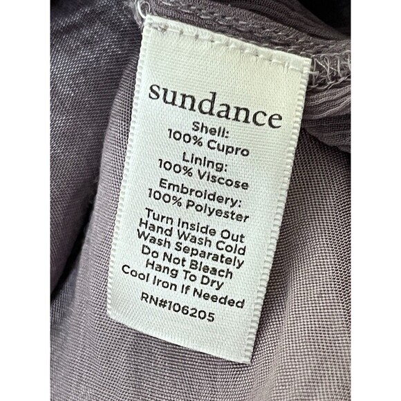 Sundance Violette V-neck 2 Piece Dress Size Medium Embroidered Lined Lace Boho - Picture 7 of 9